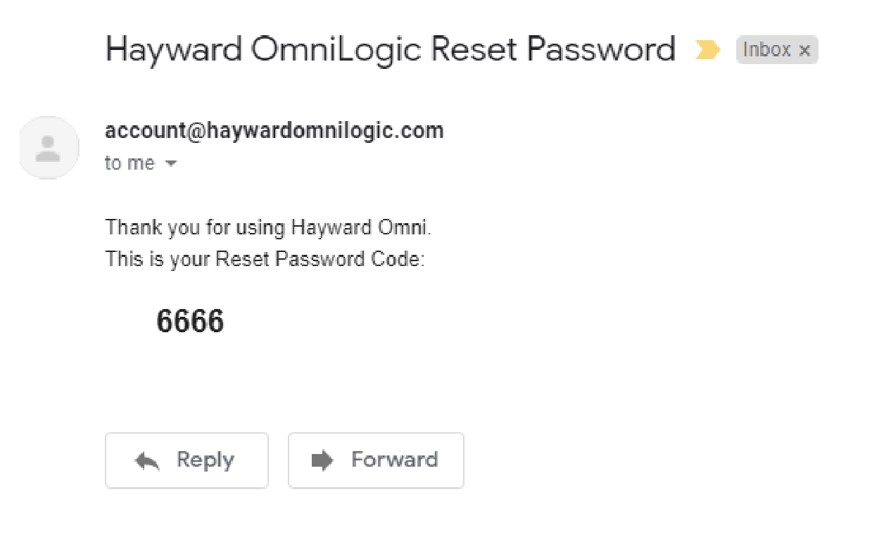 Omni Logic email notification