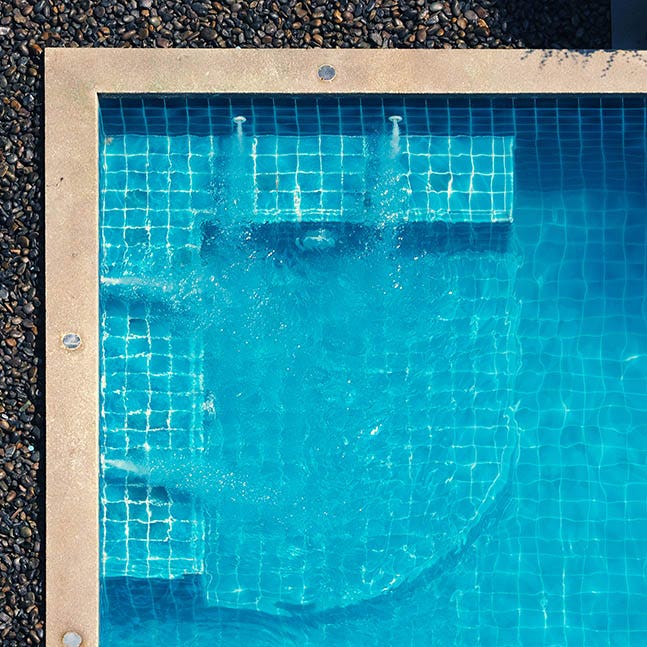 a pool with a pump